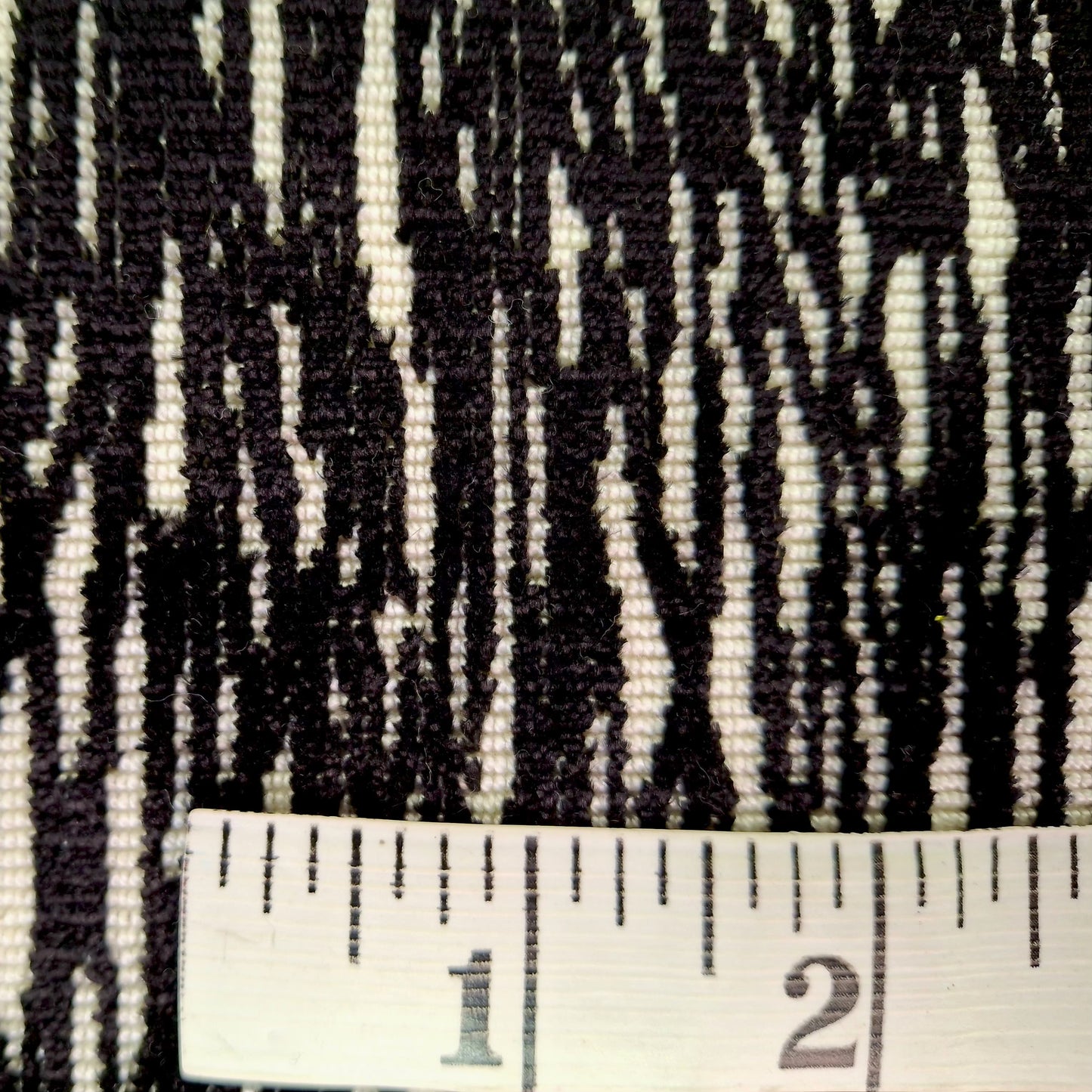 Twigs Onyx Cut Velvet Upholstery Fabric