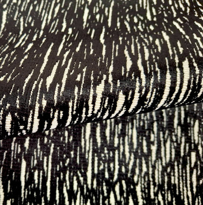 Twigs Onyx Cut Velvet Upholstery Fabric