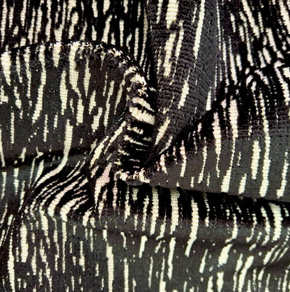 Twigs Onyx Cut Velvet Upholstery Fabric