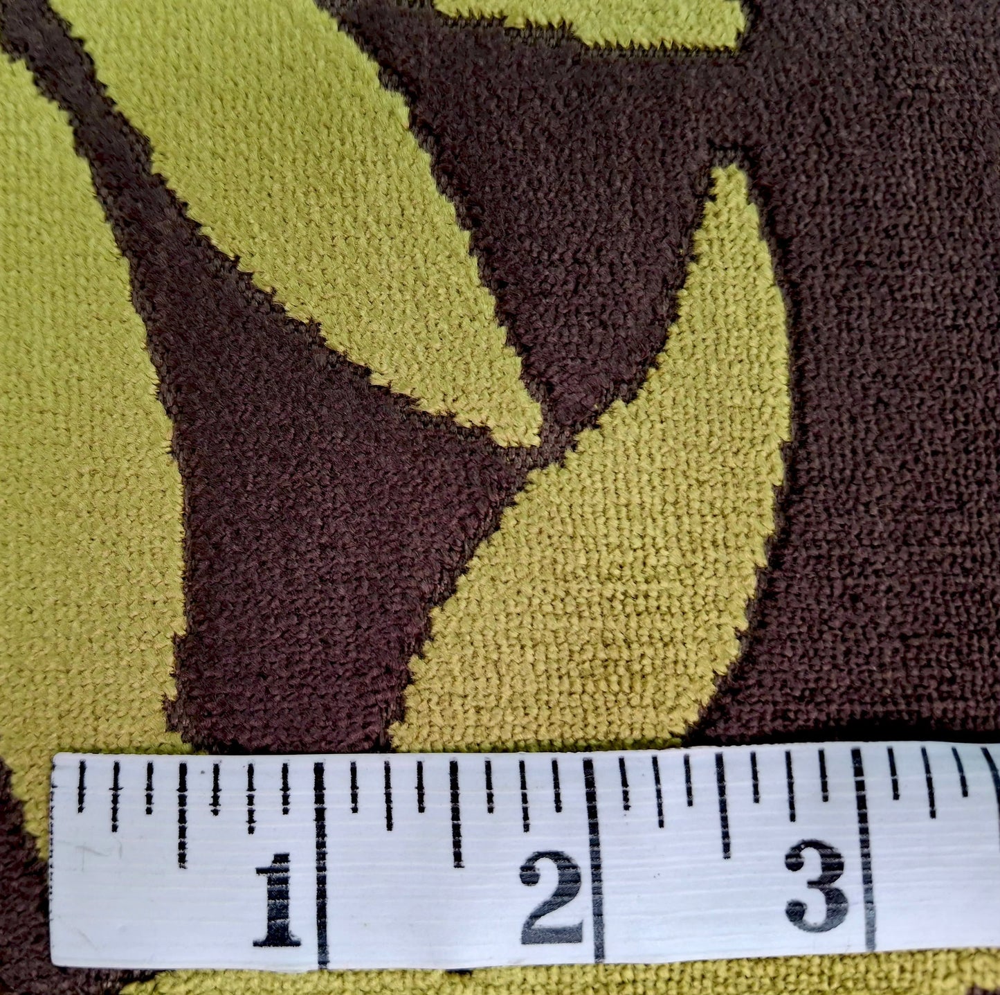 Spring Leaf, Green Tea Cut Velvet Upholstery Fabric