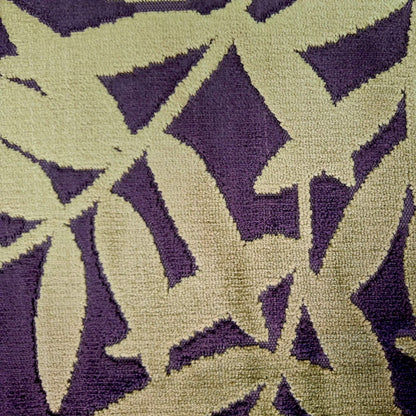 Spring Leaf, Green Tea Cut Velvet Upholstery Fabric