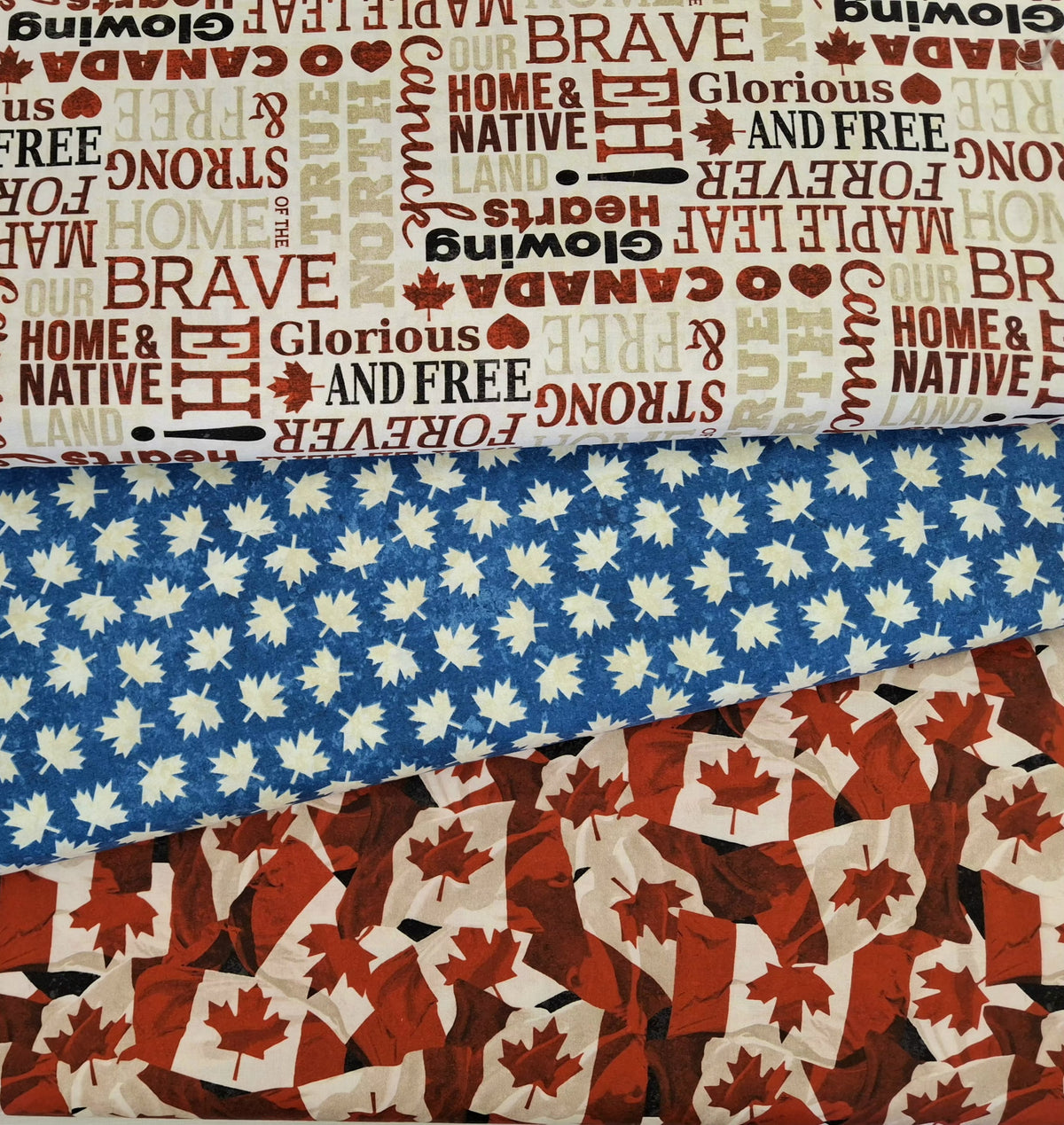 Canadian Classics 3 Pieces 1/2yd Cuts Coordinating Fabrics by Northcott Fabrics