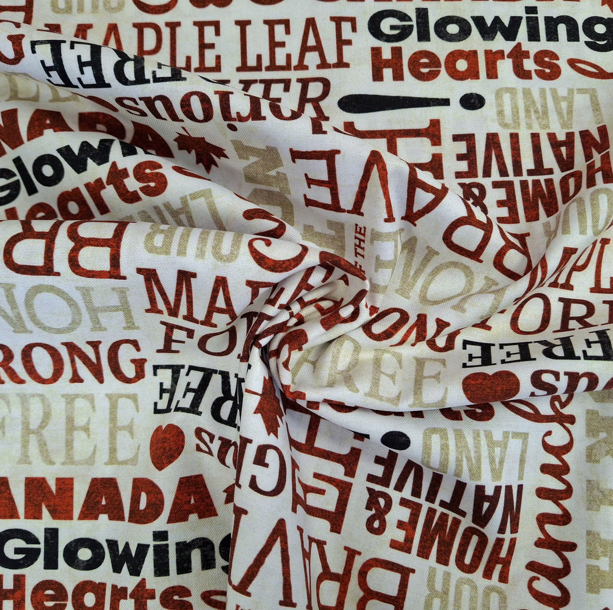 Canadian Classics 3 Pieces 1/2yd Cuts Coordinating Fabrics by Northcott Fabrics
