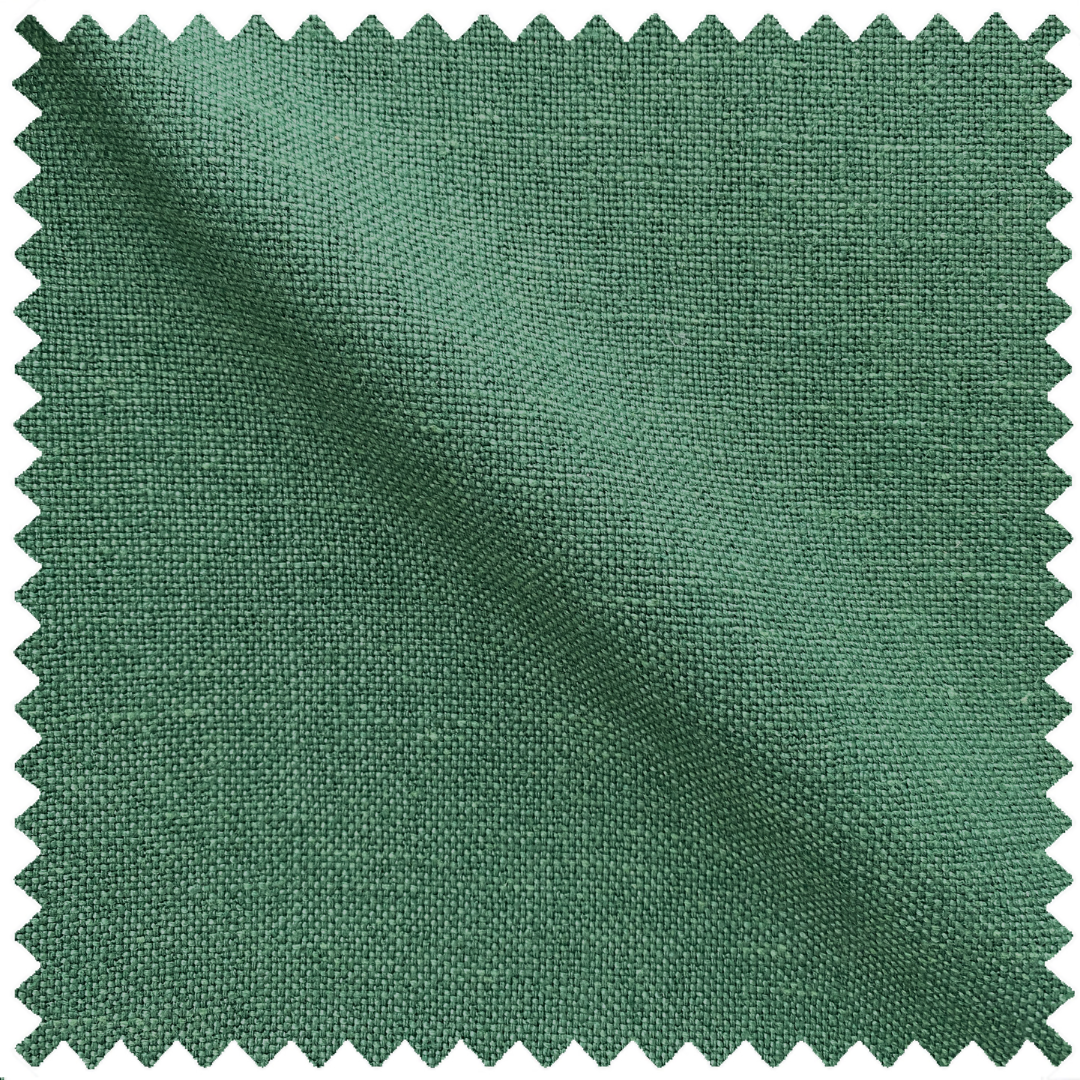 Green linen upholstery and drapery fabric