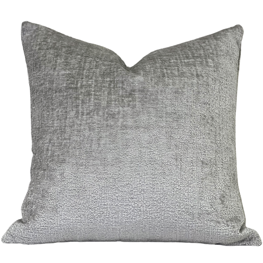 neutral chenille toss pillow and fabric for upholstery