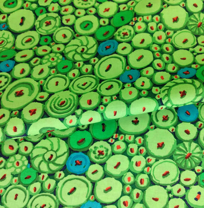 "Kaffe Fassett Collective - Button Mosaic" For Free Spirit COLOUR: Green