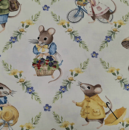 Country Mouse 5 Fabric Bundle - 5 Half Yard Pieces of Quilter’s Cotton