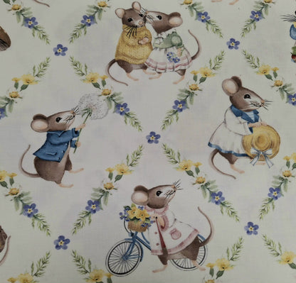 Country Mouse 5 Fabric Bundle - 5 Half Yard Pieces of Quilter’s Cotton