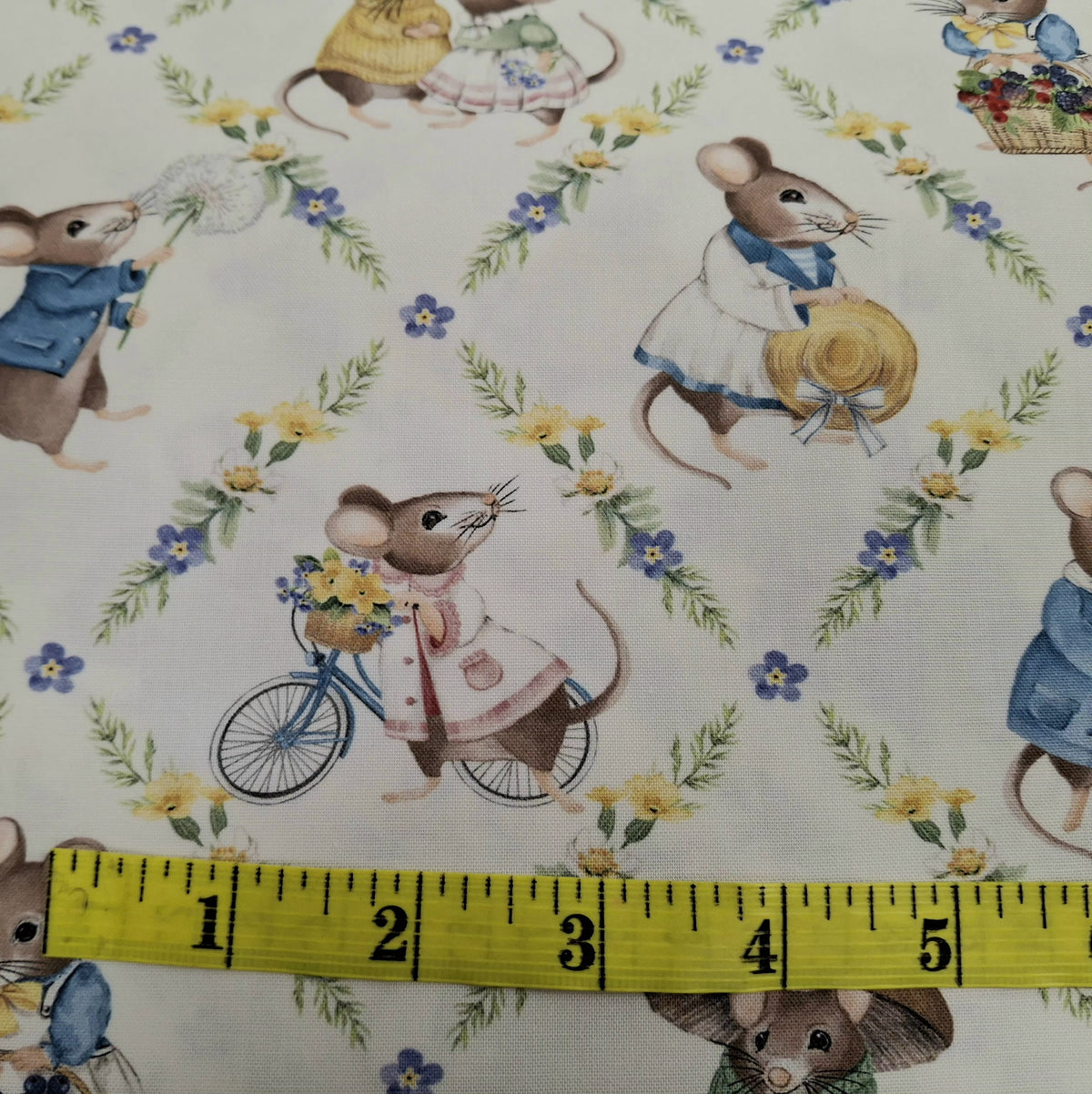 Country Mouse 5 Fabric Bundle - 5 Half Yard Pieces of Quilter’s Cotton