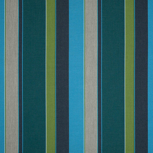 blue and green stripe outdoor sunbrella fabric