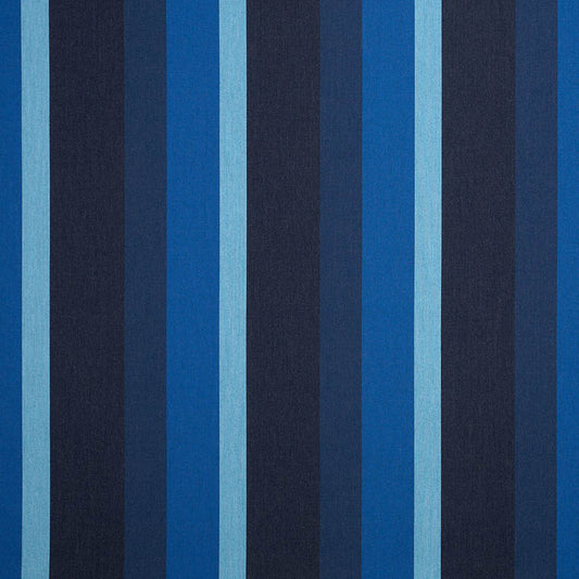 blue and navy stripe outdoor sunbrella fabric