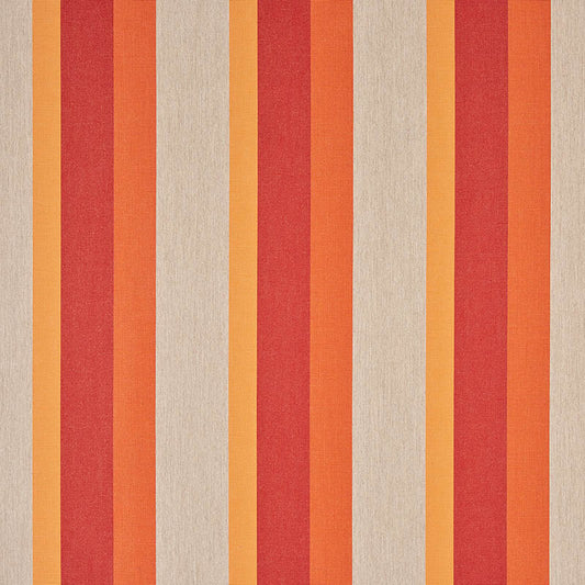 orange and red stripe outdoor sunbrella fabric