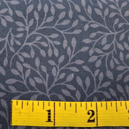 Pomegranate Leaf Blender Blue 100% Cotton for Northcott 1/2yd Cuts