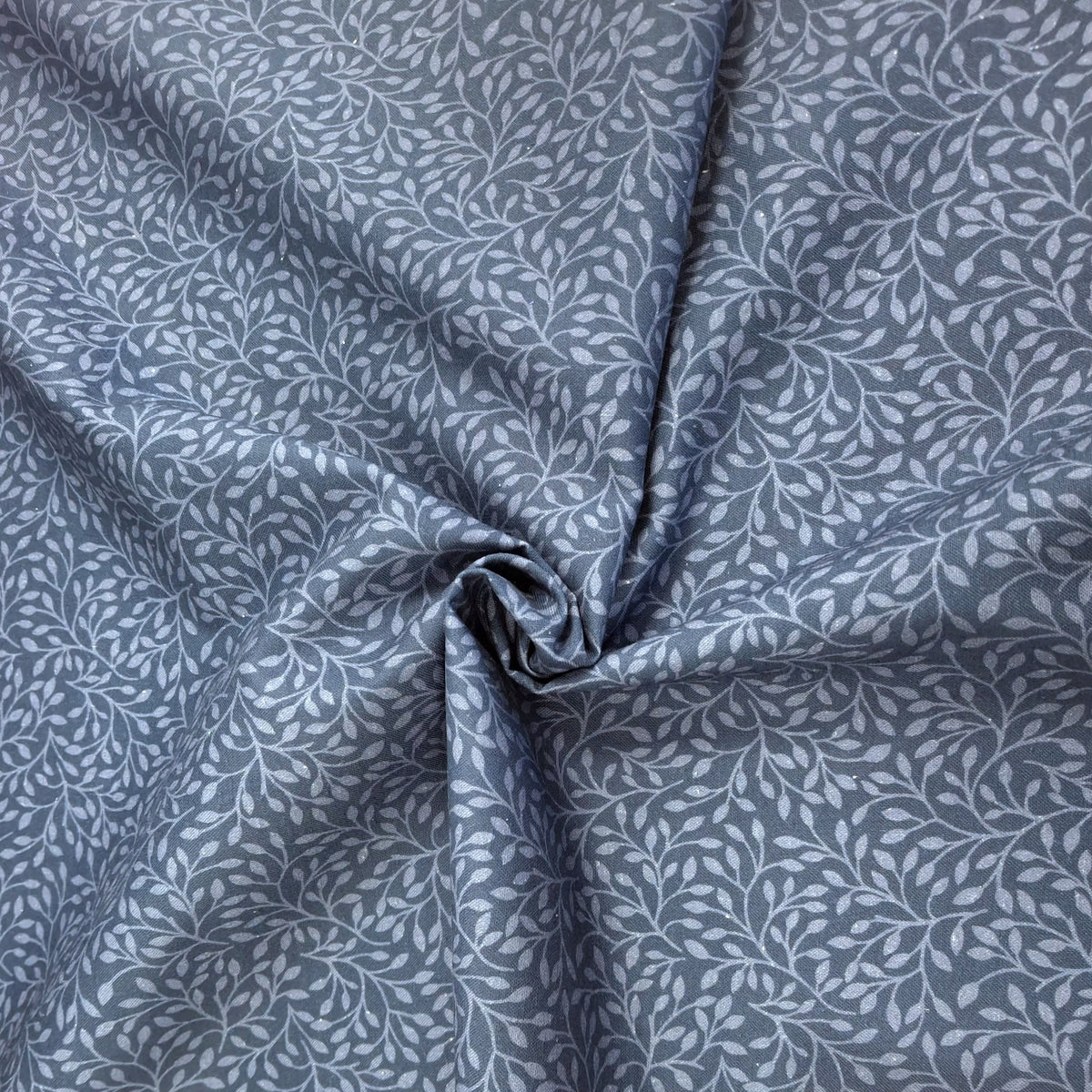 Pomegranate Leaf Blender Blue 100% Cotton for Northcott 1/2yd Cuts