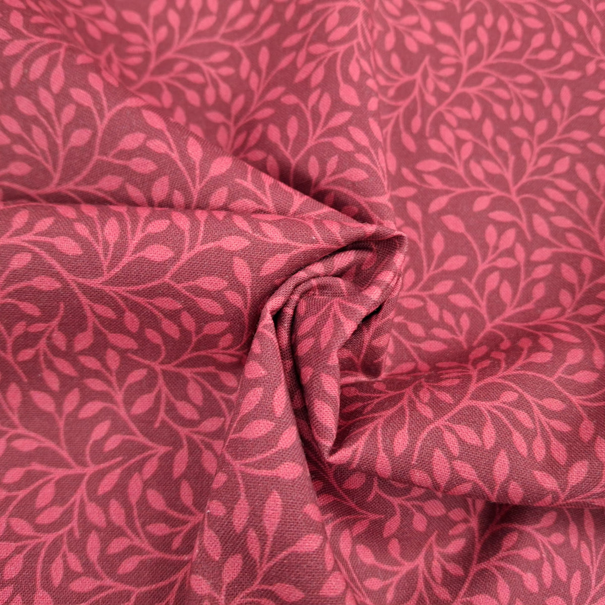 Pomegranate Leaf Blender Red 100% Cotton for Northcott 1/2yd Cuts