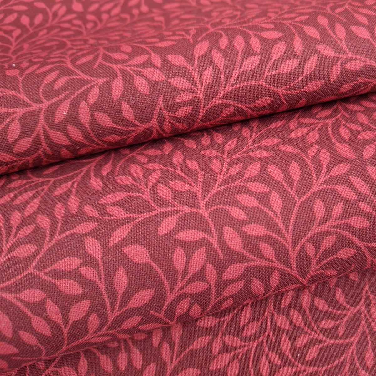 Pomegranate Leaf Blender Red 100% Cotton for Northcott 1/2yd Cuts