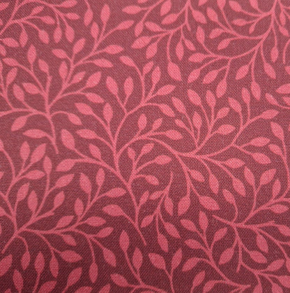 Pomegranate Leaf Blender Red 100% Cotton for Northcott 1/2yd Cuts