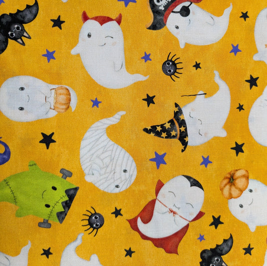 Ghost Town - Orange Multi by Northcott Fabrics 1/2yd Cuts 5 Coordinating Fabrics