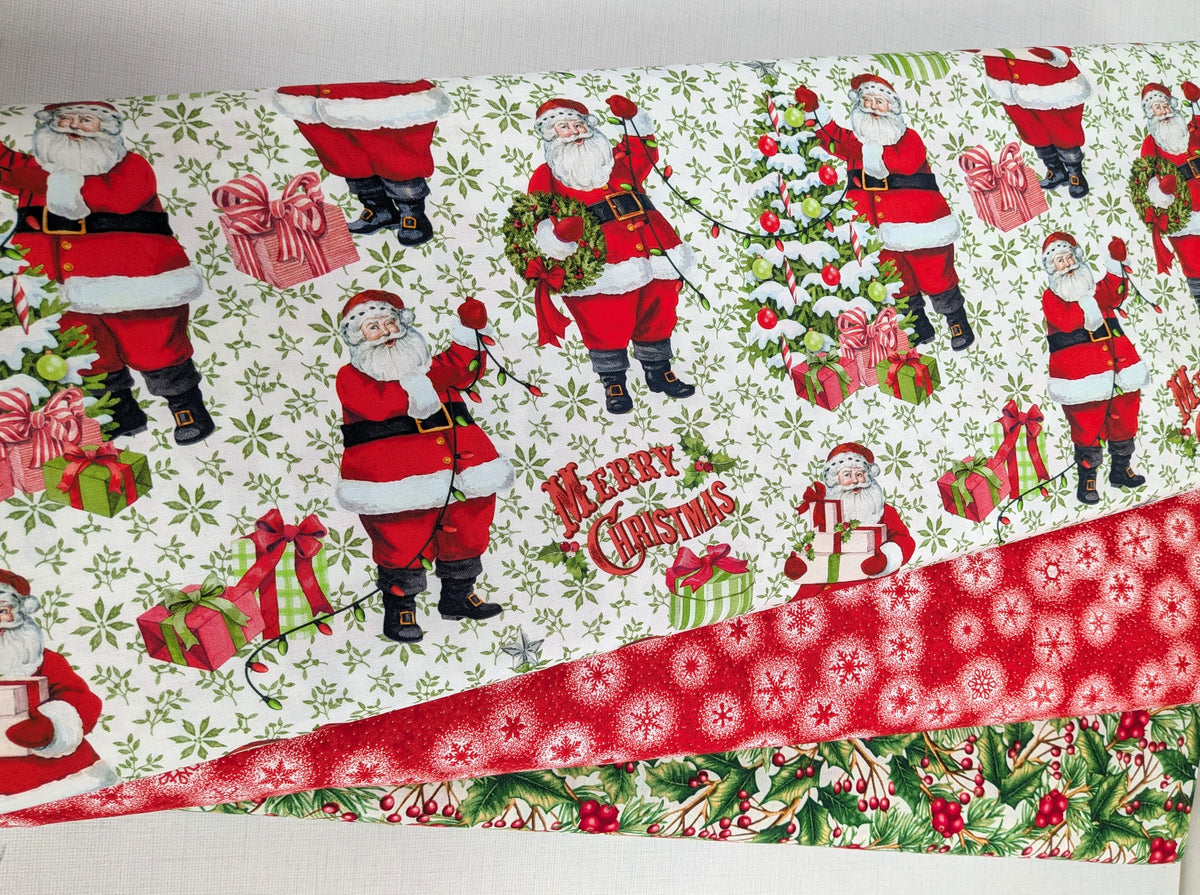 Vintage Christmas 100% Cotton for Northcott 1/2yd Cuts