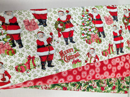 Vintage Christmas 100% Cotton for Northcott 1/2yd Cuts