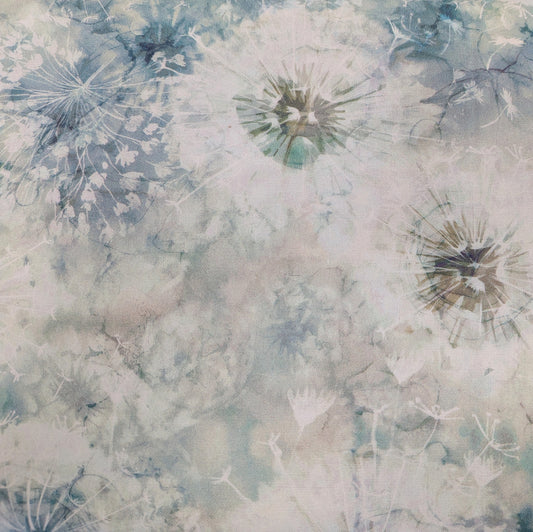 Whisper Light Teal Multi 100% Cotton for Northcott 1/2yd Cuts