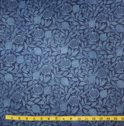 Pomegranate Pom Blender Blue 100% Cotton for Northcott 1/2yd Cuts