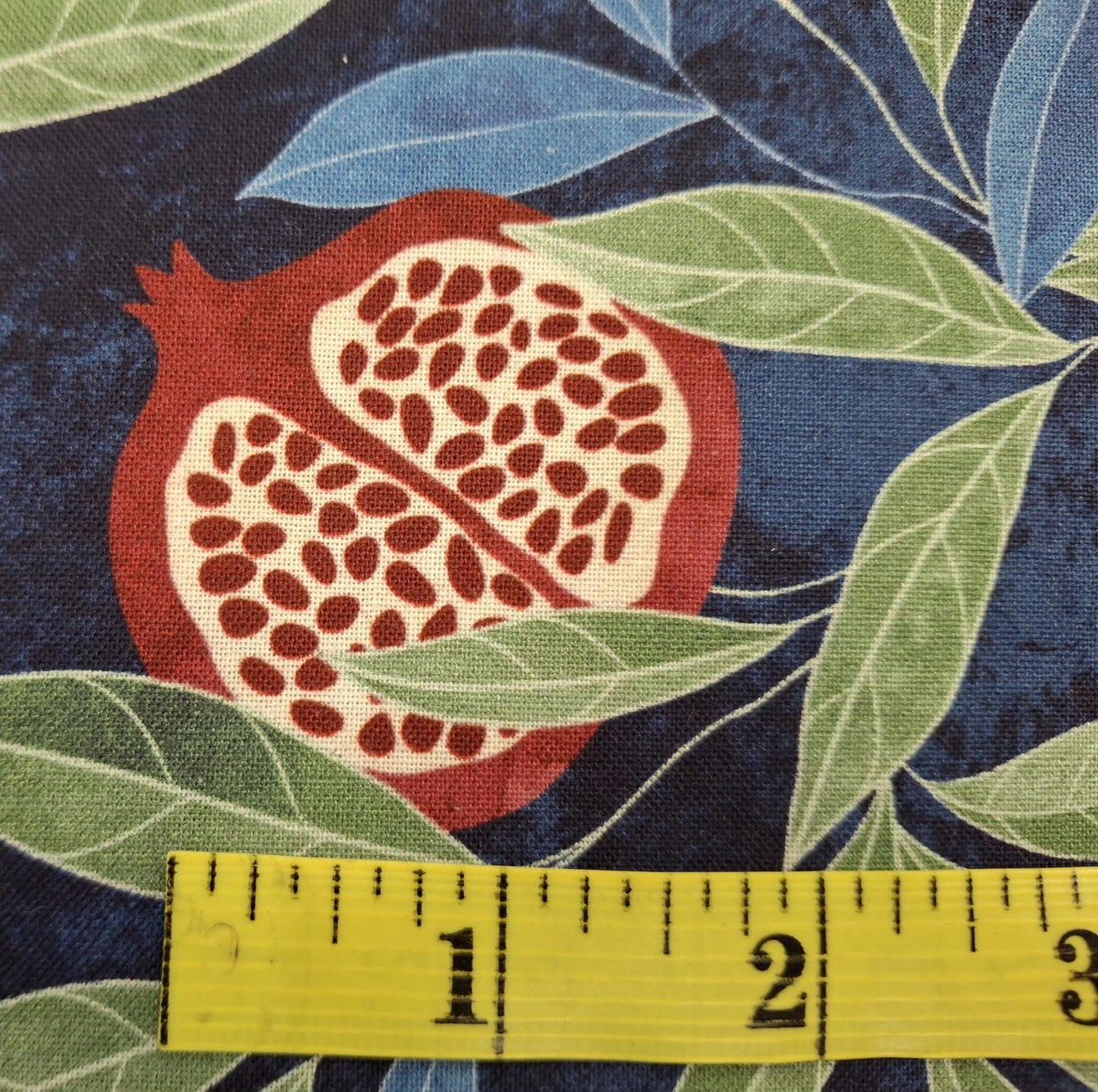 Pomegranate Navy Multi 100% Cotton for Northcott 1/2yd Cuts