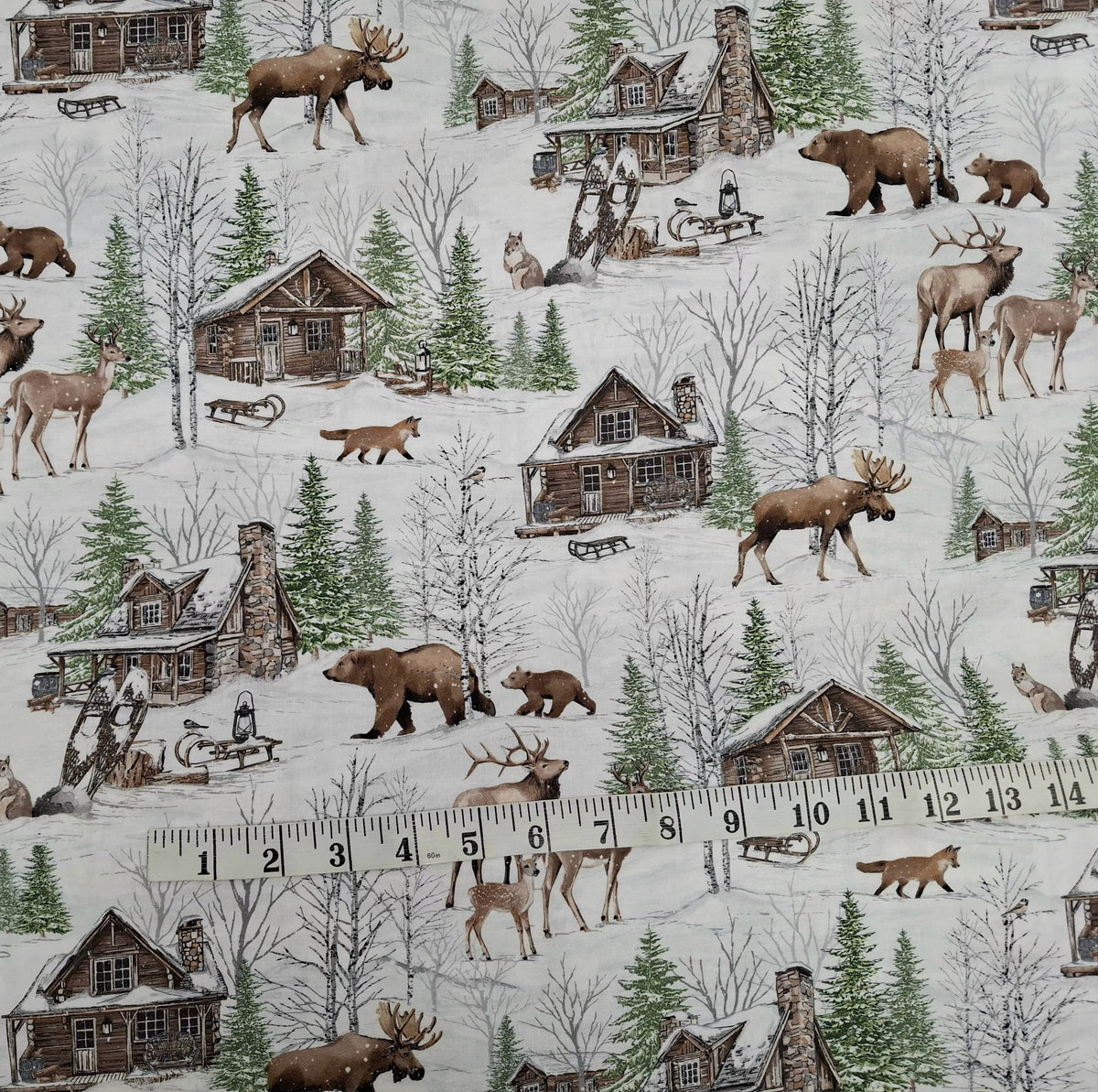 Winter Woodland 5 Pieces 1/2yd Cuts Coordinating Fabrics by Northcott Fabrics