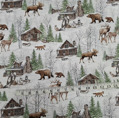 Winter Woodland 5 Pieces 1/2yd Cuts Coordinating Fabrics by Northcott Fabrics