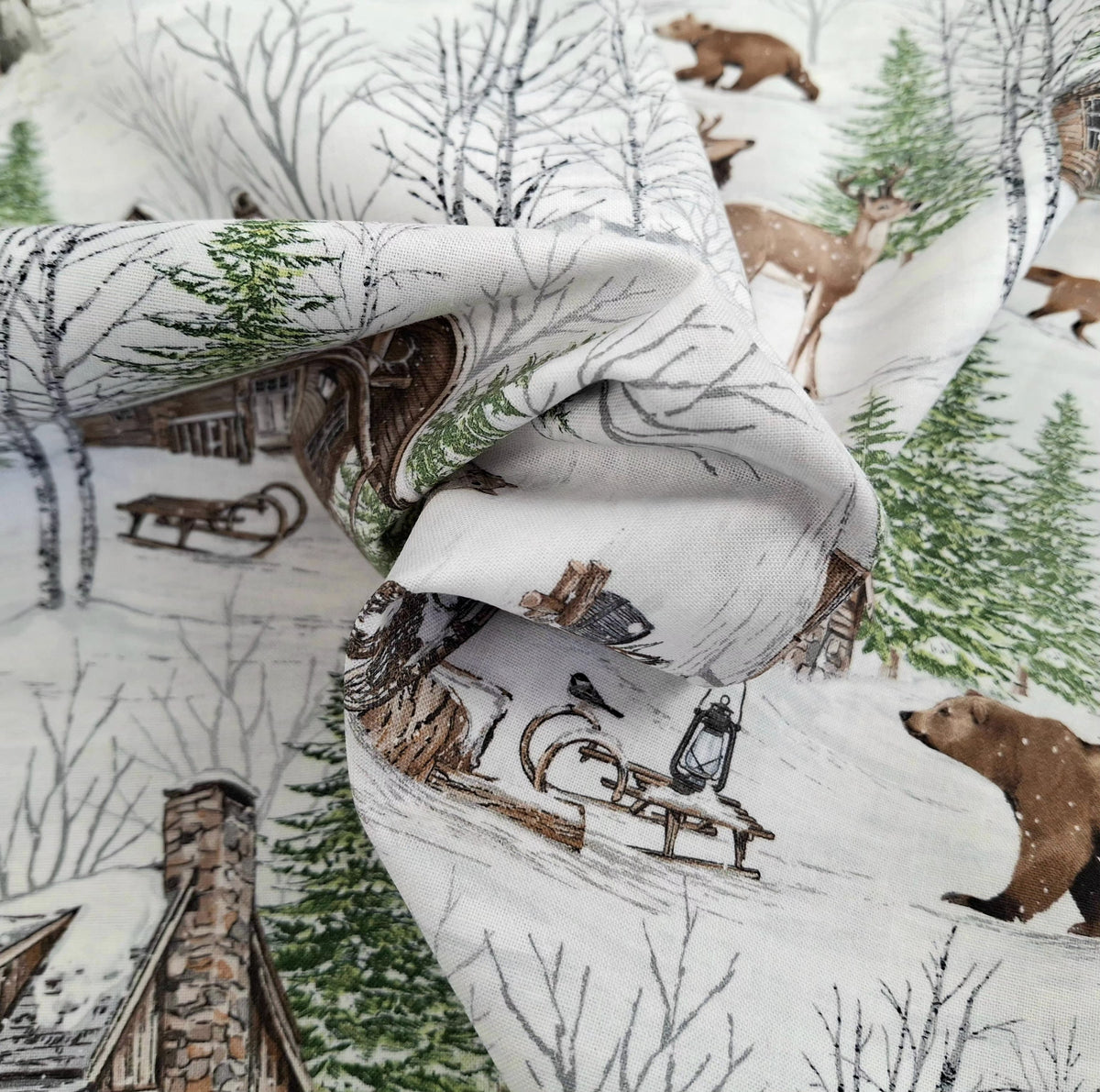 Winter Woodland 5 Pieces 1/2yd Cuts Coordinating Fabrics by Northcott Fabrics