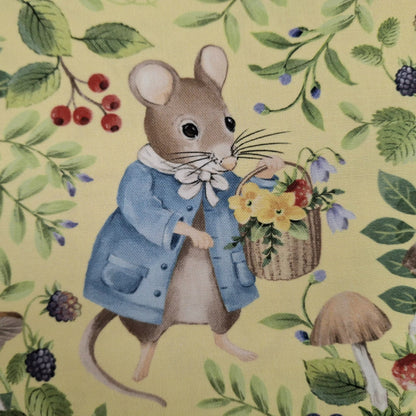 Country Mouse 5 Fabric Bundle - 5 Half Yard Pieces of Quilter’s Cotton