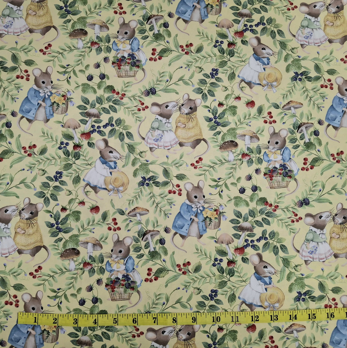 Country Mouse 5 Fabric Bundle - 5 Half Yard Pieces of Quilter’s Cotton