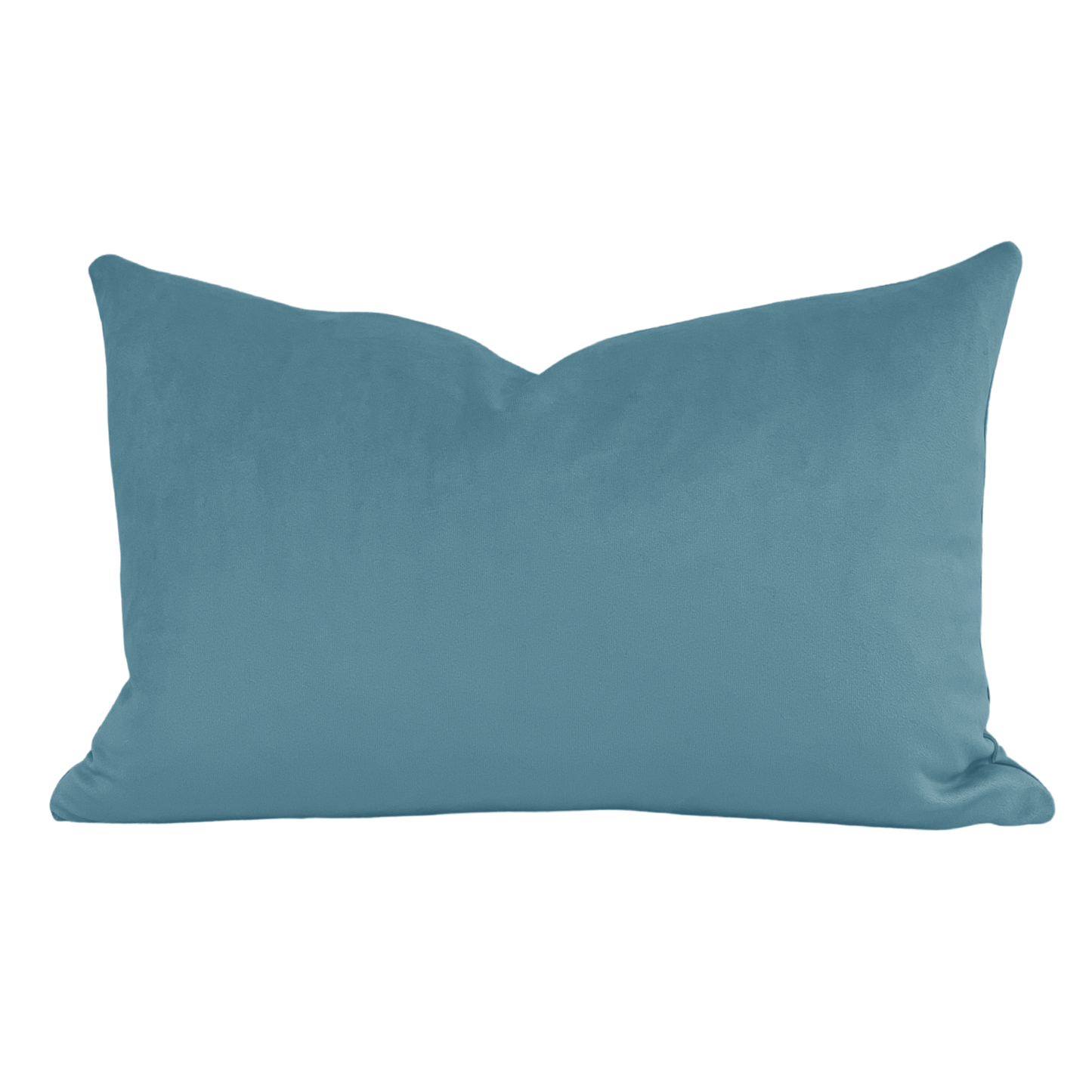 velvet indoor toss pillow in solid colour blue