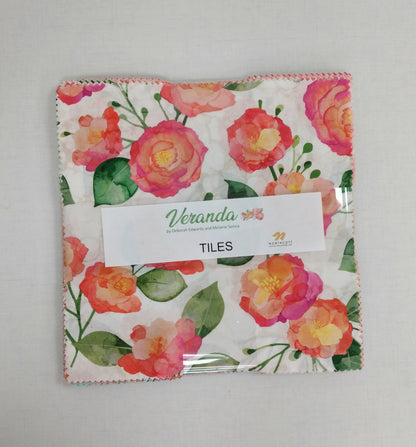Veranda Tile pack, 42 -  10"x 10" Squares from the Veranda Collection at Northcott