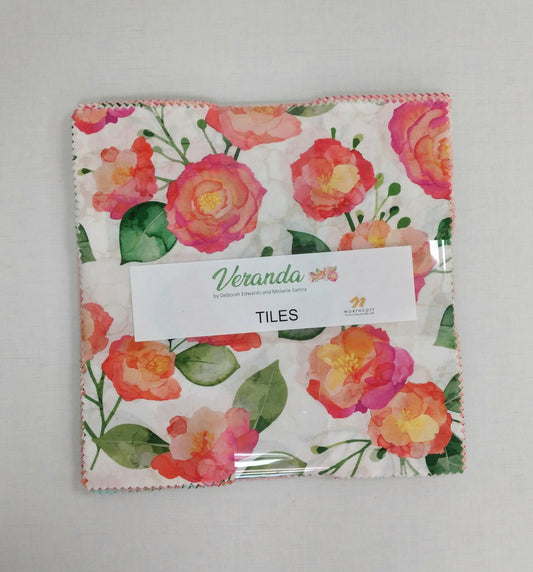 Veranda Tile pack, 42 -  10"x 10" Squares from the Veranda Collection at Northcott
