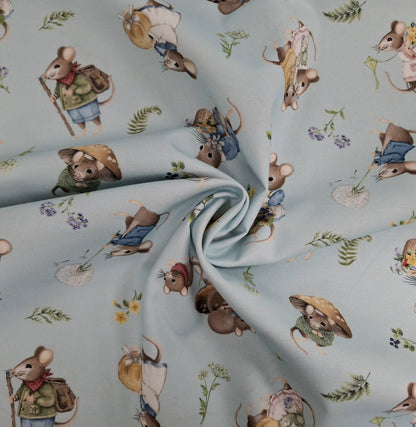 Country Mouse 5 Fabric Bundle - 5 Half Yard Pieces of Quilter’s Cotton