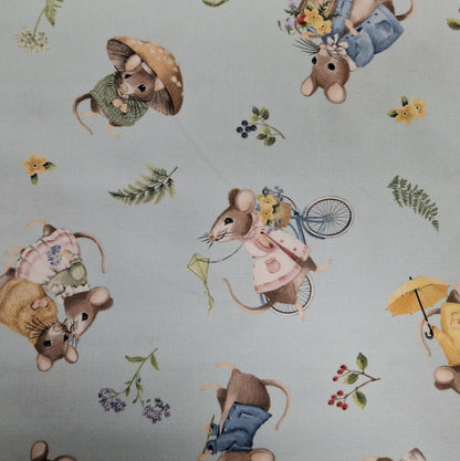 Country Mouse 5 Fabric Bundle - 5 Half Yard Pieces of Quilter’s Cotton