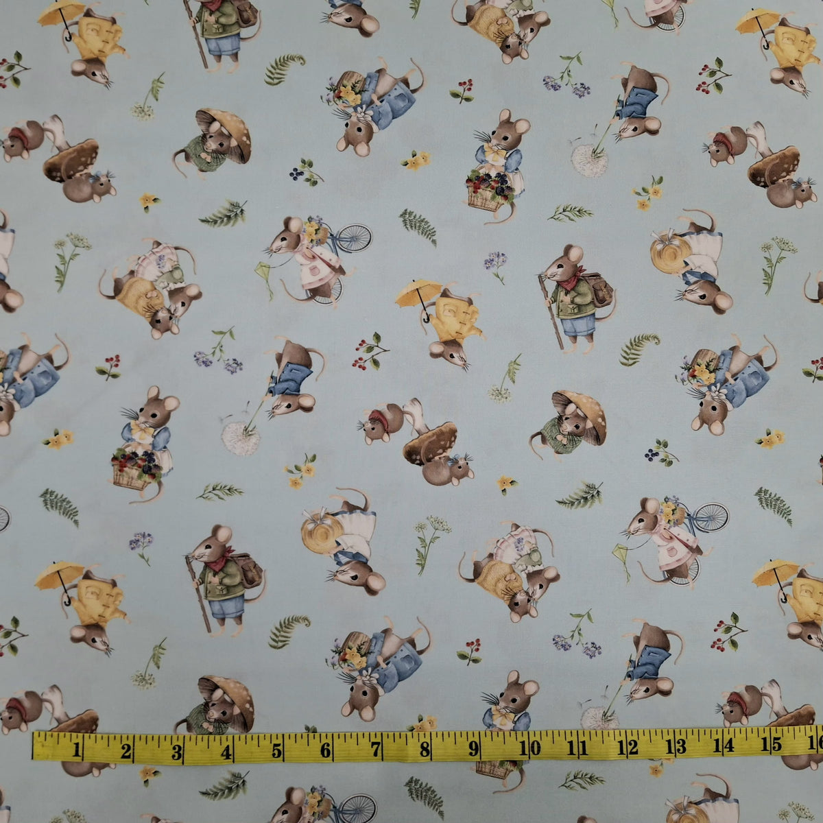 Country Mouse 5 Fabric Bundle - 5 Half Yard Pieces of Quilter’s Cotton