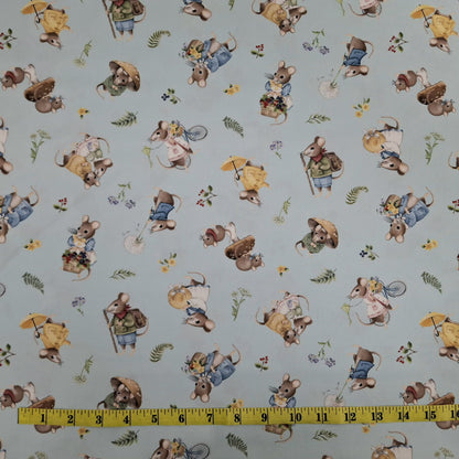 Country Mouse 5 Fabric Bundle - 5 Half Yard Pieces of Quilter’s Cotton