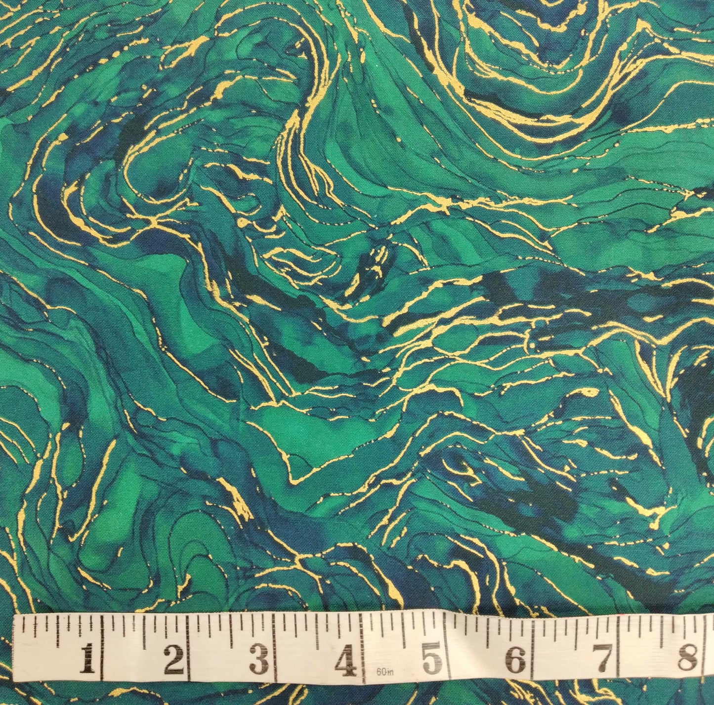 Midas Touch - Wave Texture from Northcott Fabrics Colour: DM26835-68&nbsp; Teal 1/2yd (18")