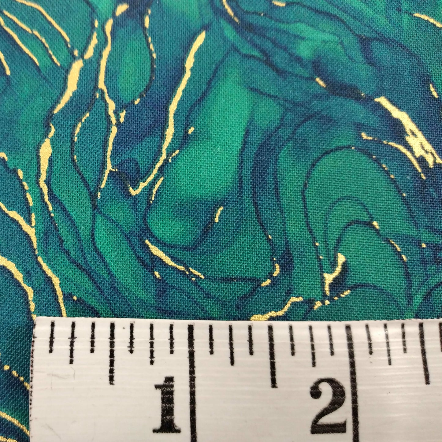 Midas Touch - Wave Texture from Northcott Fabrics Colour: DM26835-68&nbsp; Teal 1/2yd (18")