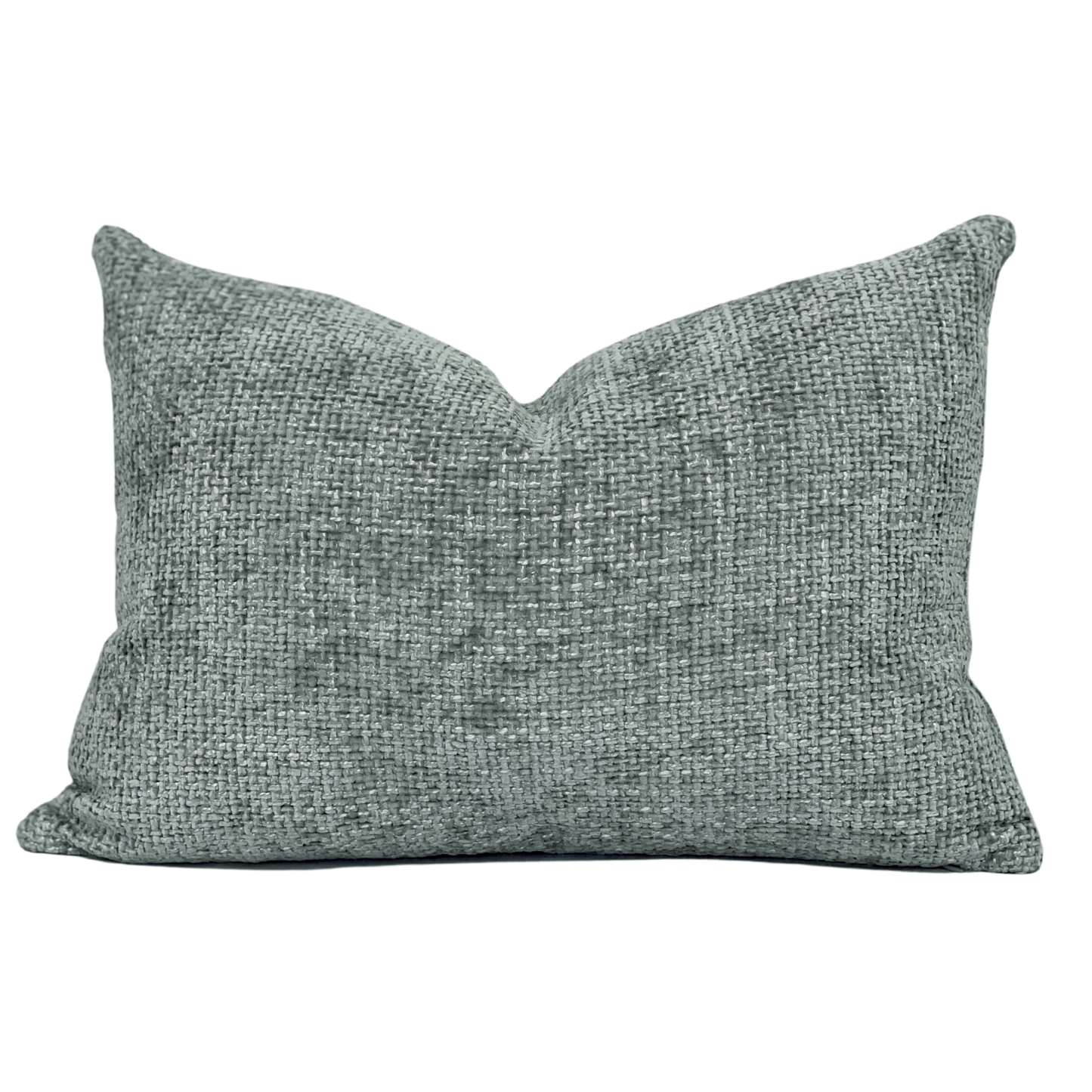 green blue chenille toss pillow