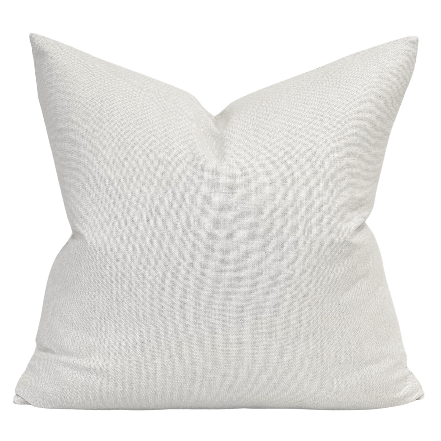 cream linen throw pillow