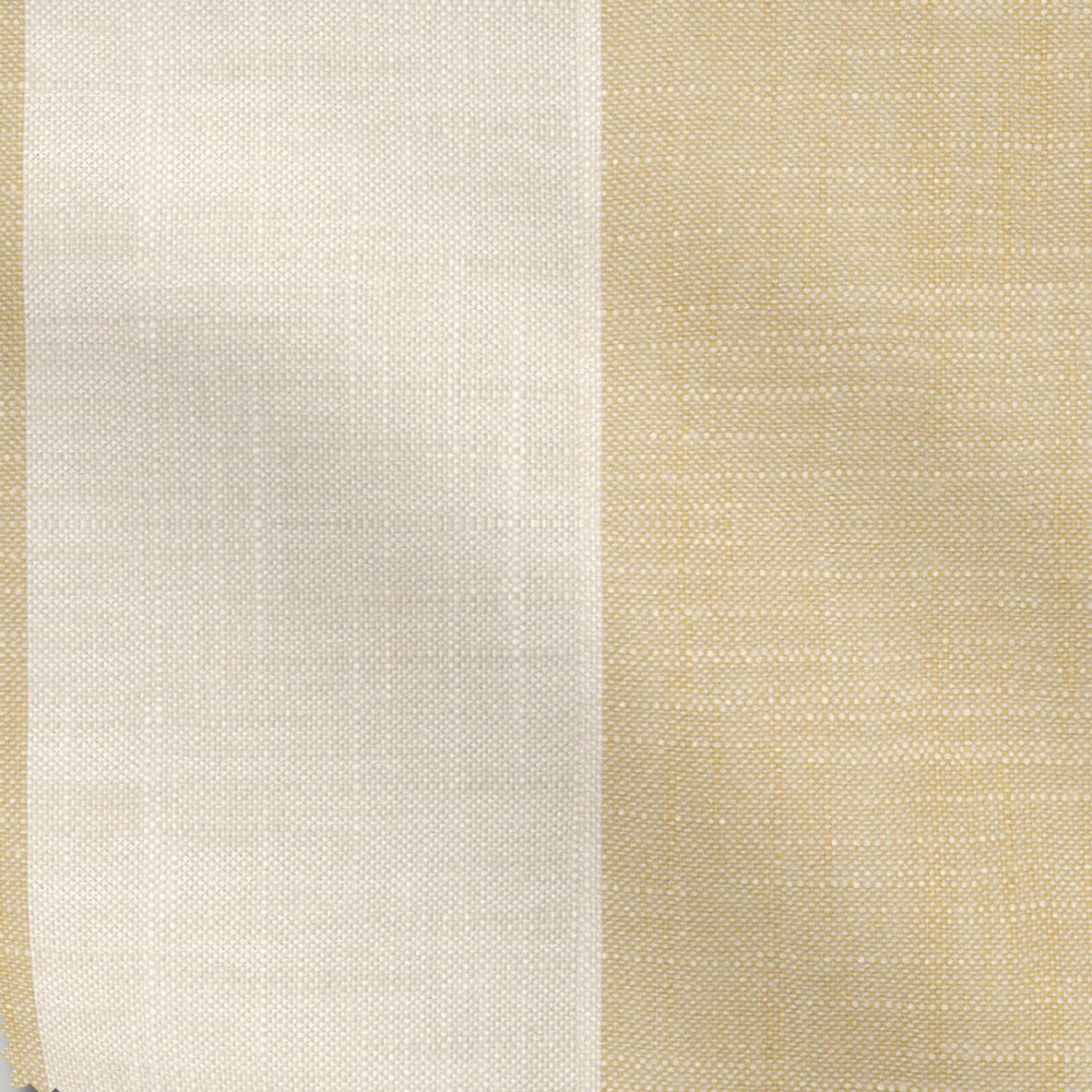 Linen blend interior designer fabric in a wide stripe