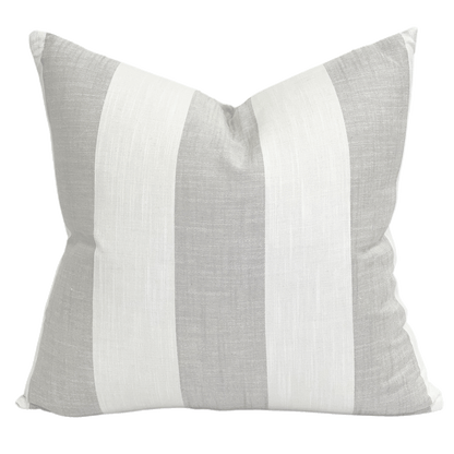 linen stripe designer throw pillow