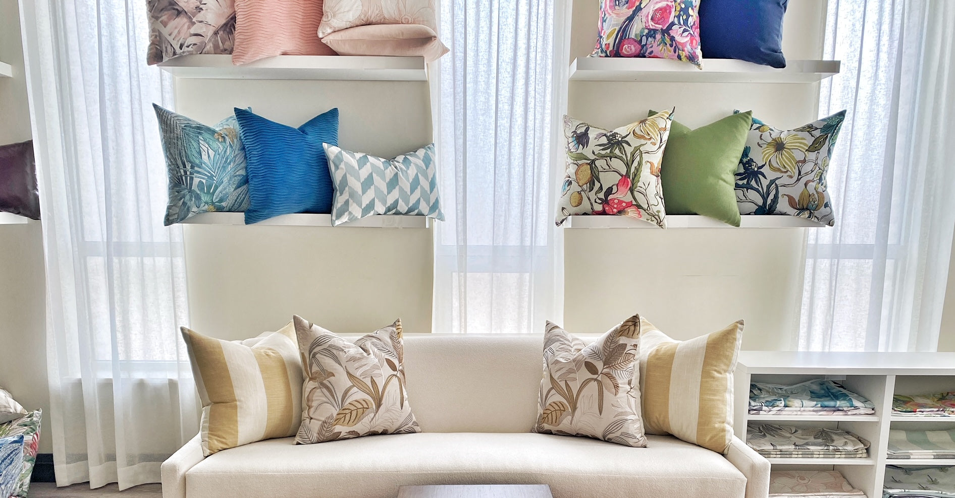 Local fabric pillow and custom cushion workroom in Mississauga GTA