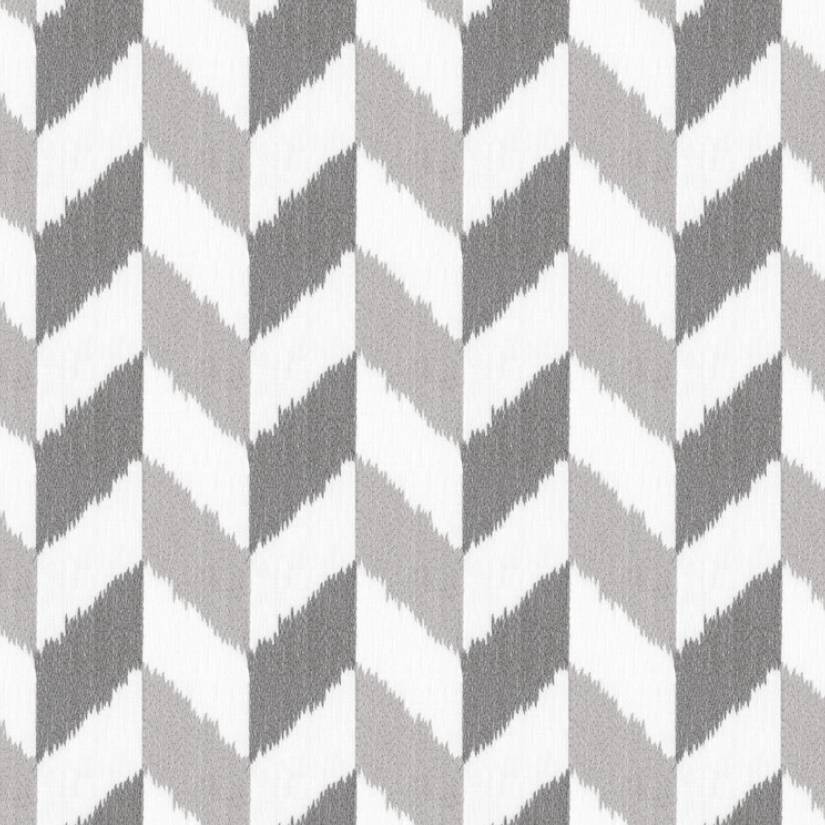 geometric grey stripe satin embroidered grey and white pillow