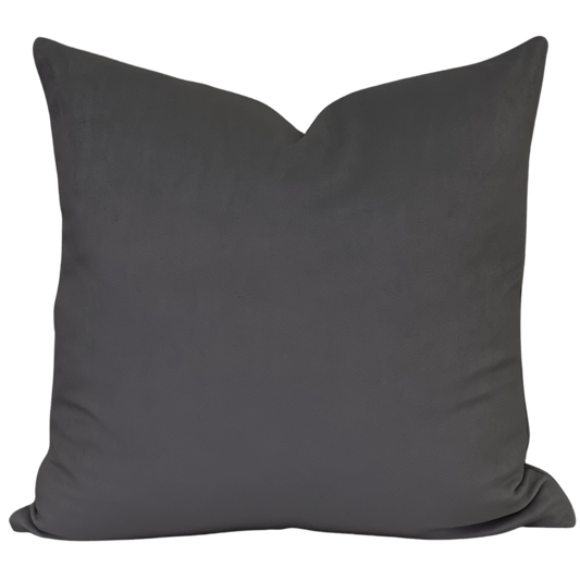 velvet toss pillow in solid colours