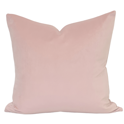 velvet indoor toss pillow in solid colour pink