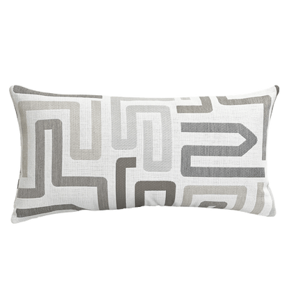 Sunbrella® Labyrinth Pillow in Cloud